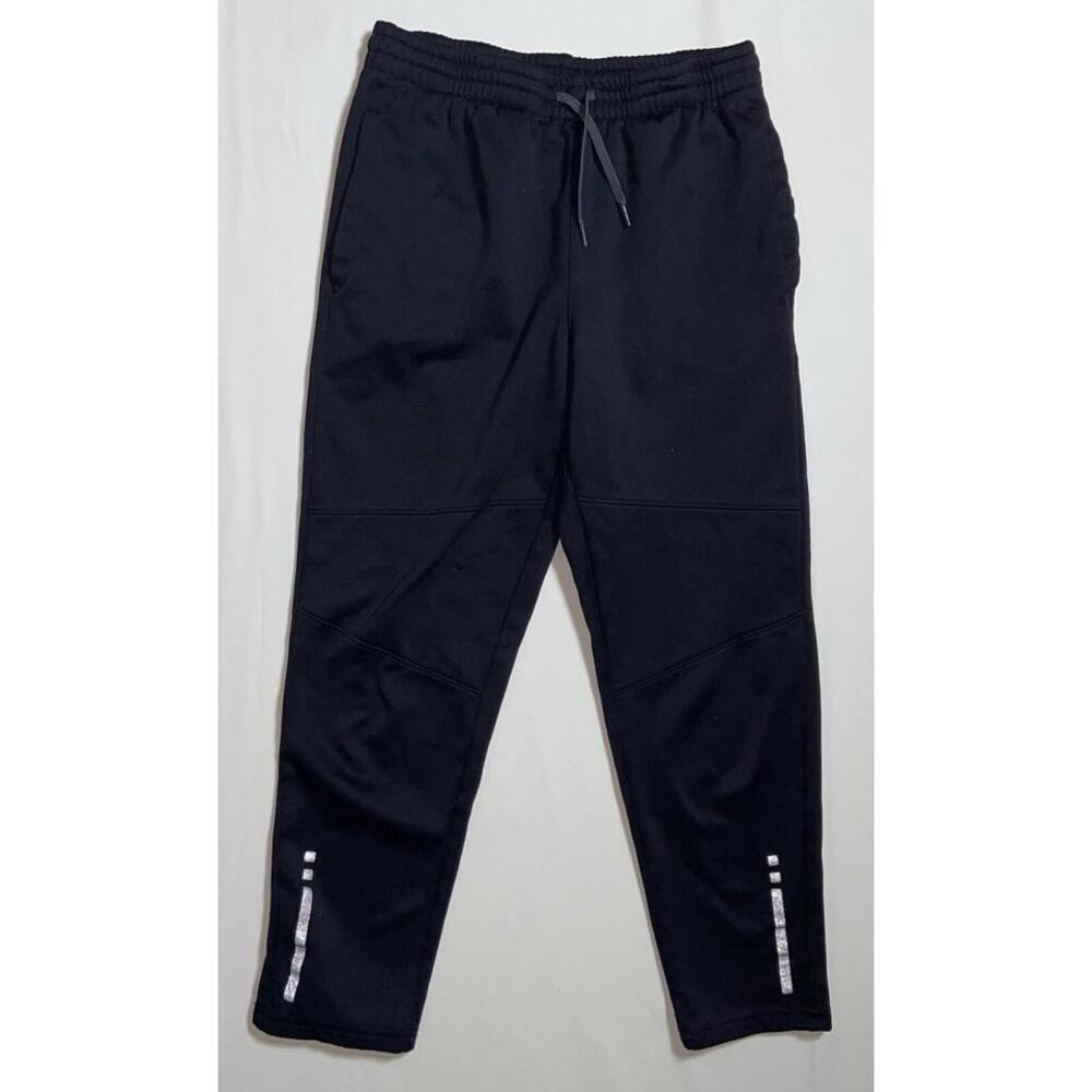Xersion Womens Medium Athletic Capri Workout Excercise Pants Black Gray Holes